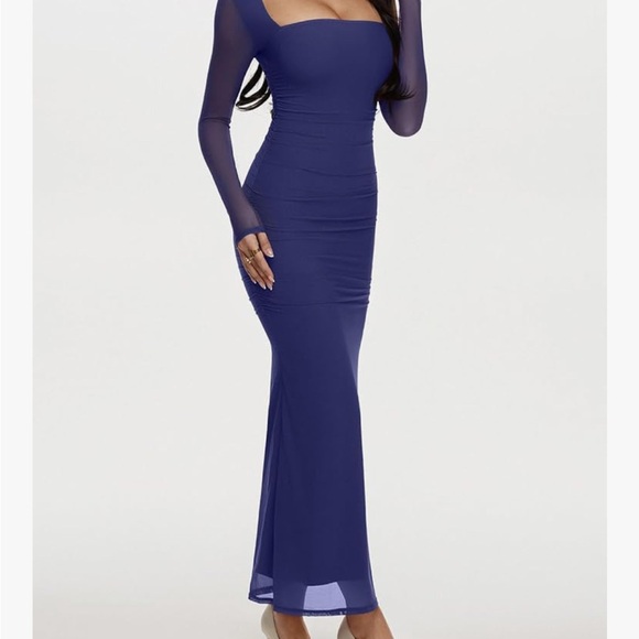 ReoRia Dresses & Skirts - ReoRia Royal Blue Long Sleeve Dress